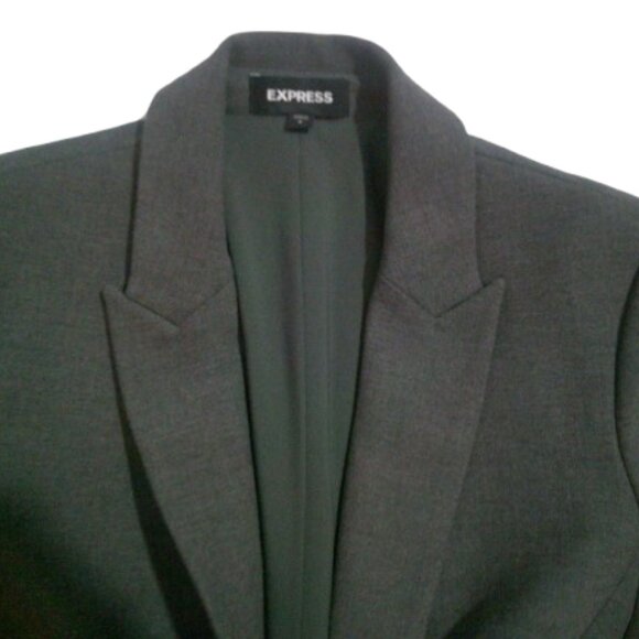 Bundle 5/$35 Express Design Studio Women’s Gray Blazer Jacket Size 8 - Picture 7 of 10